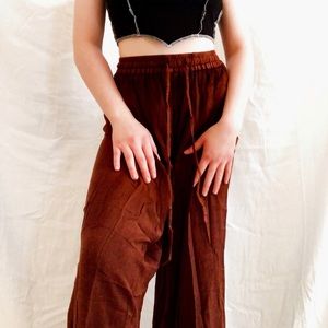 flowy brown pants